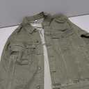 Bindefon Denim Jackets for Men Trucker Jean Jacket Unlined Coats Spring Fall Outfits, XS