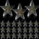 24 Pcs Employee Appreciation Awards for Coworker Acrylic Thank You Gifts Trophy Be Proud of The Work You Do Prizes for Colleague Retirement Farewell Motivational Gift (Pentagram)