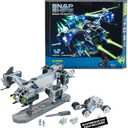Snap Ships Gladius AC-75 Drop Ship - Construction Toy for Custom Building and Battle Play - Ages 8+