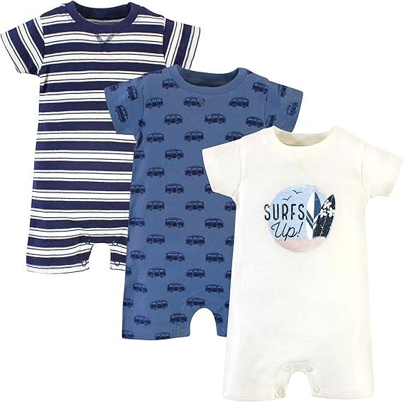 2 prs Touched by Nature baby-boys Organic Cotton Rompers 24