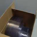 PULOTE 100PCS Clear and Gold Plastic Plates - Heavy Duty Clear Disposable Plastic Plates With Gold Trim for Wedding&Party Include 50 Dinner Plates, 50 Dessert Plates