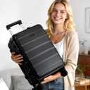 LOVEVOOK Carry On Luggage 22x14x9 Airline Approved with Spinner Wheels, 20 Inch Small Carry On Suitcase with TSA Lock, Expandable Hard Shell Suitcases for Men Women