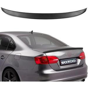 SCITOO ABS Black Rear Trunk Spoiler Wing Exterior Accessories Styling Kits Replacement for Volkswagen for Jetta 4-Door Sedan 1.8L Highline