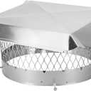 Draft King SS14U Round Bolt On Stainless Steel Single Flue Chimney Cap, 14" Diameter