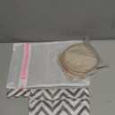 Organic Nursing Pads - 14 Washable Breast Pads for Breastfeeding, Wash Bag, Viscose Derived from Bamboo Reusable Nipple Covers for Breastfeeding Essentials, Soft & Absorbent (Neutrals, L 4.8")