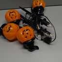 Halloween 5PC LED Solar Pumpkin Stake Lights Outdoor Graden Lawn Lamp Waterproof Decoration Landscape Lighting for Festive Yard(Pumpkin1,1PC 5LED)