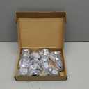 20pcs 33mm x 2-1/2'' Bullet Flanged Lug Nut Covers,ABS Chrome Plastic Push-on Bullet Flanged Lug Nut Covers for Semi Trucks