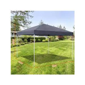 10ft x 10ft Pop Up Paty Canopy Tent Instant Canopy Top Cover Grey Portabler 