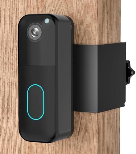 Anti-Theft Doorbell Door Mount No Drill Compatible with Blink,No Cover Not Block Doorbell Motion Sensor Bracket Holder for Apartment Renters