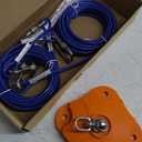 Heavy Duty Dog Tie Out Stake for Outside, Yard & Camping with 2x20ft Cables for Dogs, 200lb Capacity, Dual 360 Swivel, Ground Anchor for Large Dogs(Dog Stake+2X20ft Cable/200lbs)