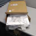 Bamboo Shower Bench Stool with Storage Shelf, Waterproof Shower Chair Spa Bath Seat, Shower Stool for Inside, Bathroom Bench Seat for Adults Elderly Seniors for Indoor or Outdoor Use(White)