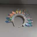 JONKY Light Up Crown Led Headband Glow Birthday Headpiece Rave Costume Hair Accessories for Women