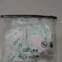 QJQ Girl's 3 Piece Floral Swimsuit Cute V Neck Bikini Set High Waisted Bathing Suit Sheer Mesh Cover Up Skirt (Green 1, 8 Years)