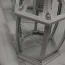 Dusk to Dawn Outdoor Lamp Post Light with GFCI Outlet, 3-Head Classic White Light Pole with Glass Panels (3 LED Bulbs Included), Aluminum Waterproof Outside Street Light for Backyard Garden Driveway