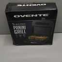 OVENTE Electric Panini Press Grill with Nonstick Plates, LED Indicator Lights, Thermostat Control, Cool Touch Handle, Compact Sandwich Maker Perfect for Cooking Breakfast, Snacks & More, Black GP0401B