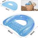 2 x PuppyuWil 4 Pack Pool Floats Adult, Minimalist Design Pool Chair Float, 52" X 38" Dopamine Colors, Drifter, Chair, Hammock 3-in-1 Inflatable Pool Toys for Pool Party, Lake, River, Sea, Outdoor