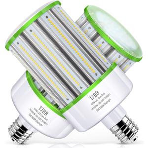 TJBB 2-Pack 100W Led Corn Cob Light Bulb, E39 Large Mogul Base led Bulb (250-400W MH/HPS Replace) Indoor Outdoor Lighting for Garage Warehouse High Bay Parking Lot Wall Pack (Not Dimmable)