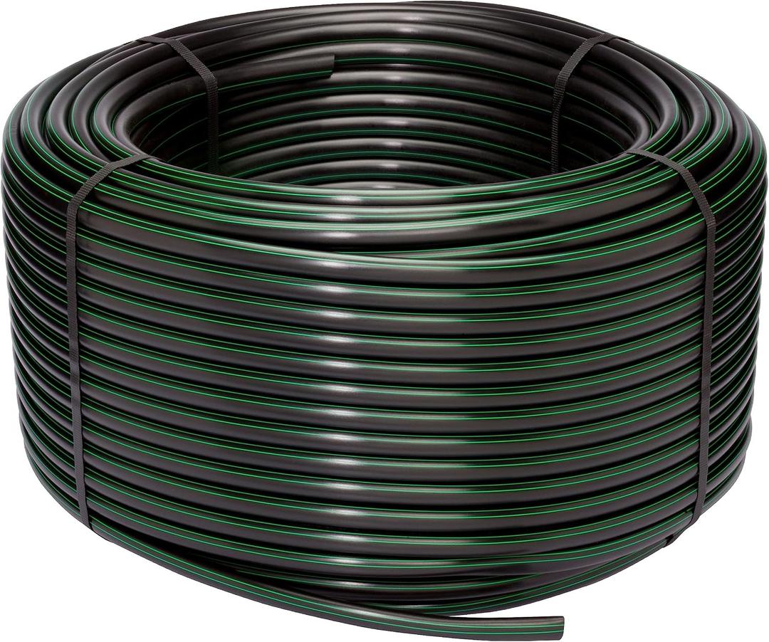 Rain Bird T63-500S Drip Irrigation 1/2" (0.634" OD) Blank Distribution Tubing, 500' Roll, Black