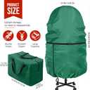 2 Pack Christmas Storage Bag  9 FT Upright Christmas Tree Bag and Christmas Ornament Storage bag  Christmas Tree Stand Cover with Drawstring, Zipper and Adjustable Straps (green, 9ft)