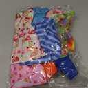 Doll Clothes 21Pcs Including 3 Fashion Dresses 5 Daily Slip Dresses 2 Casual Tops and Pants Outfits 2 Sequins Dress 1 Swimsuit 3 Bags 5 Hangers Accessories for 11.5 inch Girl Doll