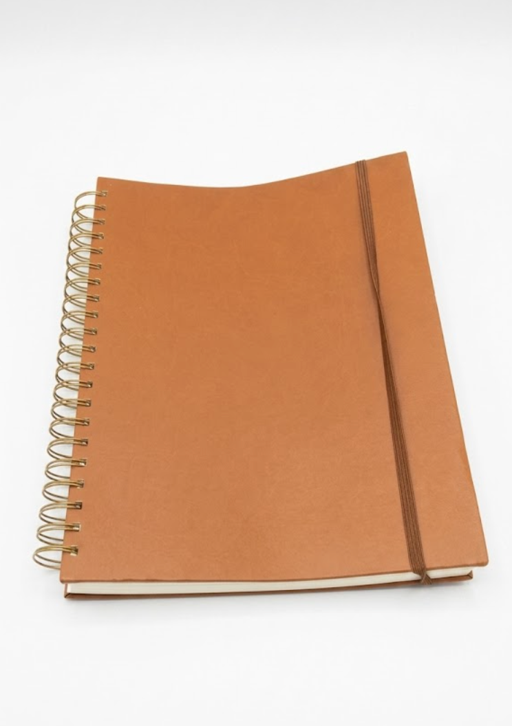 College Ruled Notebook, Hardcover Leather Notebook for Work, Lined Notebook Journal for Women, Men