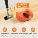 Heavy Duty Floor Gap Fixer Tool with Rubber Mallet, Laminate Flooring Tools with Enhanced Suction Cup & 5 PCS Sticky Pads for Wood Floor, Laminate, Vinyl Plank, Hardwood