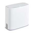 SIDIANBAN Bathroom Trash Can with Press Type Lid, Small Garbage Can Slim Compost Bin Wastebasket, Kitchen Trash Bin with Inner Bucket for Bedroom, Living Room, Office, 2.6 Gal/10L (White)