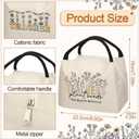 Teacher Appreciation Gifts Bulk Back to School Thank You Insulated Lunch Bags Teacher Reusable Lunch Bags Leakproof Totes End of Year Appreciation Gift for Men Women(12 Pcs,Floral)