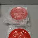 6 Pack 6 Inch Happy Valentine Heart Ceramic Plates Red Heart Tableware Reusable Dinnerware Dessert Plates for Valentine Celebration Wedding Party Supplies