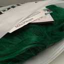 Sallcks Womens Long Curly Wavy Green Wig with Bangs Synthetid Heat Resistant Halloween Cosplay Costume Wigs