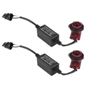 Acouto 2pcs 3057 3357 LED Decoder Adapter Anti Hyper Blink Flash Error Cancel Canbus Brake for Turn Signal Reverse Backup Daytime Running DRL