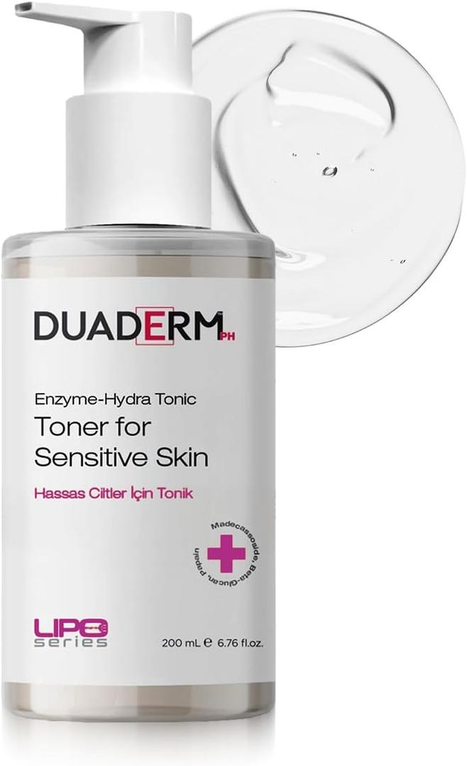 DUADERM Enzyme-Hydra Tonic Toner for Sensitive Skin, Hydrating Alcohol-Free Face Toner, Barrier-Supporting Enzyme Formula, 6.7 fl oz (200 mL)