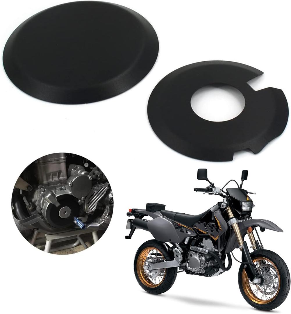 AnXin Engine Ignition Clutch Case Savers Guards Kit Protector Set Cover Aluminum Alloy For DRZ400 DRZ400S DRZ400SM DRZ400E KLX400 Black