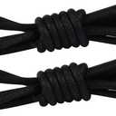 4 x 2 Pairs Waxed Round Shoe Laces for Oxford Dress Shoes Boot Strings Business Chukka Shoelaces 1/8" Thin