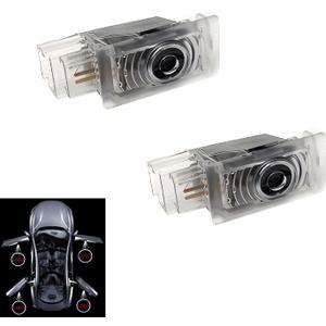 Door Lights Logo Projector Compatible with Cadillac SRX XTS ATS XT4 XT5 XT6 CT5 CT6, 2 Pack, 3D Shadow Welcome Light(Color New-Type Logo)