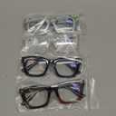 CCVOO 2.0 Oprah Style Reading Glasses for Women, Eyeglasses, Blue Light Readers for Women, Computer Eye Glasses (Black + Transparent + Marbel Mint + Leopard-brown)