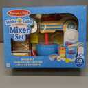 Melissa & Doug Make-a-Cake, 10-Piece Wooden Mixer Set with Play Food & Play Kitchen Accessories, Preschool Toys for Girls & Boys Ages 3+ - FSC Certified