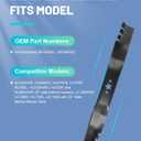 ACEBRI Mulching Blades 22 '' Fit for Husqvarna 580244001, 580244002 Mower Blades, for Husqvarna for Craftsman 22" Walk Behind HU700F, HU700H, HU700AWD, HU725F, HU775H, HU800AWD, 1Pack