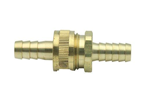 LTWFITTING Brass 1/2" Barb x 1/2" Barb Hose Repair/Mender, Garden Hose Fitting(Pack of 5)