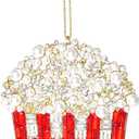 Christmas Popcorn Ornaments,Food Popcorn Ornament Hanging Ornaments for Christmas Tree Decor,Keepsake Gifts for Sisters Mom Grandma Women