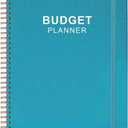 Budget Planner & Monthly Bill Organizer with Pockets. Expense Tracker Notebook, Budgeting Journal and Financial Planner Budget Book to Control Your Money, PU Leather Cover, 8" x 9.5"  Blue