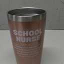 Onebttl School Nurse Gifts for Women, Stainless Steel Tumbler 20 OZ With Lid and Straw, Appreciation Gift for Christmas - Noun