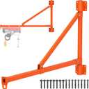 Insaga Wall Mount Jib Crane 882 lbs Swing Arm Hoist Holder Sealed Bearing, 48.5'' Fixed – Heavy-Duty Base
