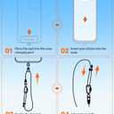 TORRAS Phone Lanyard with Hanging Loops, Adjustable Anti Theft Phone Strap Crossbody for iPhone 17 Pro Max,Skin-Friendly,2 Tabs, Universal Cell Phone Neck Lanyard for Daily & Outdoor Activities, Black
