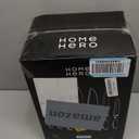 Home Hero Kitchen Knife Set - Wooden Knife Block Organizer - High Carbon Stainless Steel Blades - Ergonomic Handles with Built-In Sharpener & Kitchen Scissors - 16-Pc, Black