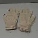 Evridwear Unisex Moisturizing Cotton Gloves with Touchscreen Fingertips for Eczema Beauty Cosmetic Dry Hands Sensitive Irritated Skin Therapy Overnight Bedtime, 6 Pairs, Lightweight-Beige, S/M