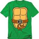 TMNT Teenage Mutant Ninja Turtles Unisex Adult T Shirt Collection, Green (Large)