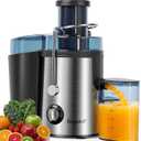 Juicer Machine, 800W Centrifugal Juicer for Whole Fruits and Vegetables,3 Inch Wide Feed Chute, Easy to Clean, Silver