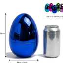 Jumbo Plastic Metallic Easter Eggs for Easter Basket Hunt Egg Party Classroom Prize Supplies and Filling Treats