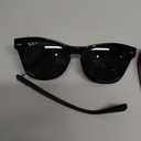 Ray-Ban RB0707s Square Sunglasses (Black/Polarized Black)